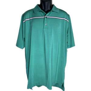 FootJoy Polo Shirt Mens‎ XL Green Performance Fit Green Turquoise Golf Polo EUC